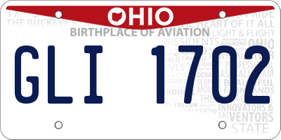 OH license plate GLI1702