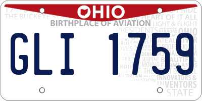 OH license plate GLI1759