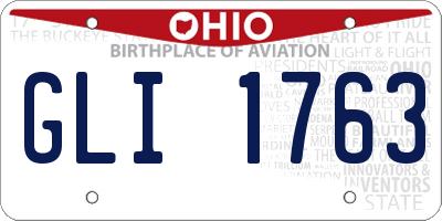 OH license plate GLI1763