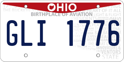 OH license plate GLI1776