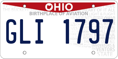 OH license plate GLI1797