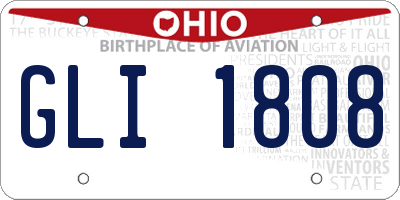 OH license plate GLI1808