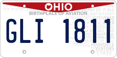 OH license plate GLI1811