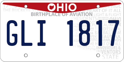 OH license plate GLI1817