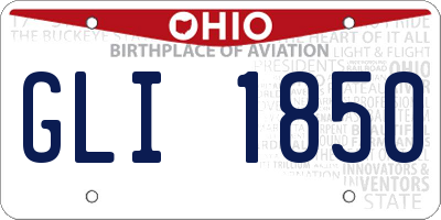 OH license plate GLI1850