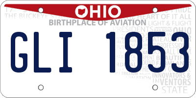 OH license plate GLI1853