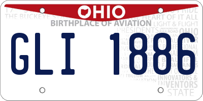 OH license plate GLI1886