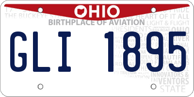 OH license plate GLI1895
