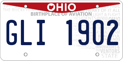 OH license plate GLI1902