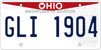OH license plate GLI1904