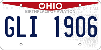 OH license plate GLI1906