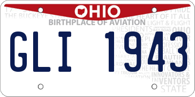 OH license plate GLI1943