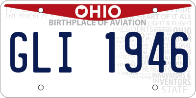OH license plate GLI1946