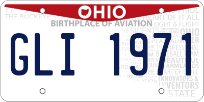 OH license plate GLI1971