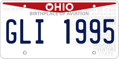 OH license plate GLI1995
