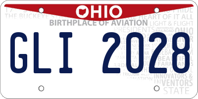 OH license plate GLI2028