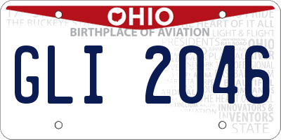 OH license plate GLI2046