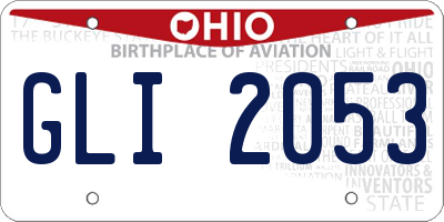 OH license plate GLI2053