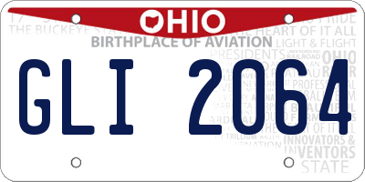 OH license plate GLI2064