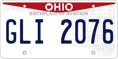 OH license plate GLI2076