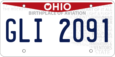 OH license plate GLI2091