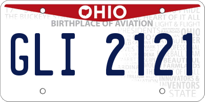 OH license plate GLI2121