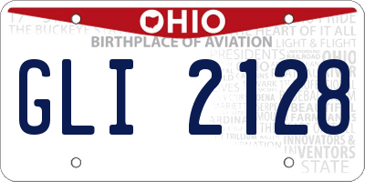 OH license plate GLI2128
