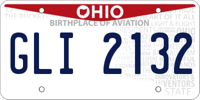 OH license plate GLI2132
