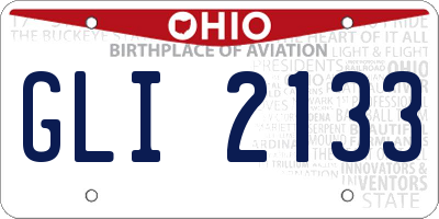 OH license plate GLI2133