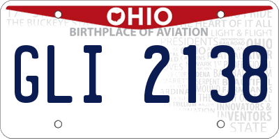 OH license plate GLI2138