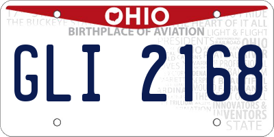 OH license plate GLI2168