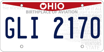 OH license plate GLI2170