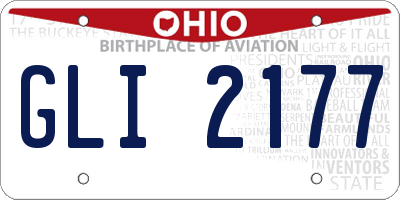 OH license plate GLI2177