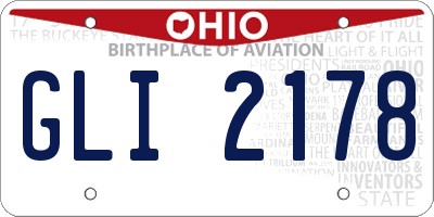 OH license plate GLI2178
