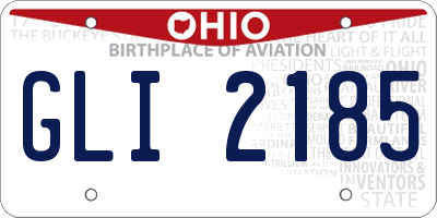OH license plate GLI2185