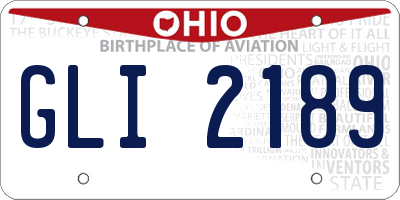 OH license plate GLI2189