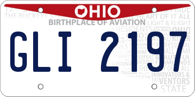OH license plate GLI2197