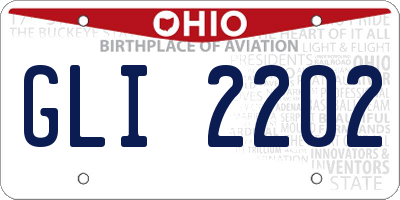 OH license plate GLI2202