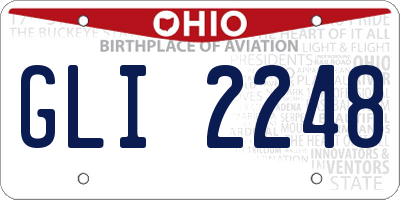 OH license plate GLI2248