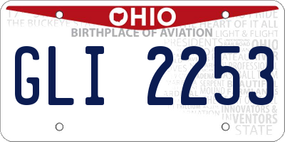 OH license plate GLI2253