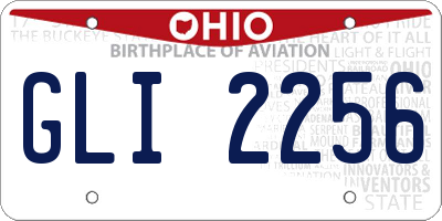 OH license plate GLI2256