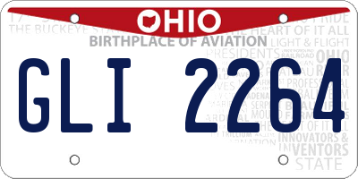 OH license plate GLI2264
