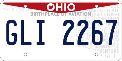 OH license plate GLI2267