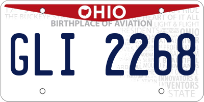 OH license plate GLI2268