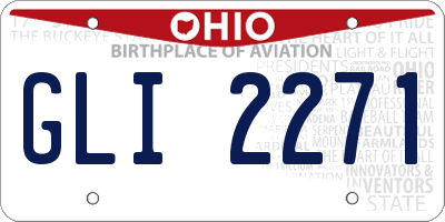 OH license plate GLI2271