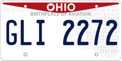 OH license plate GLI2272