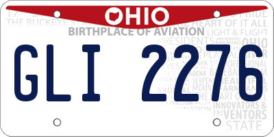 OH license plate GLI2276