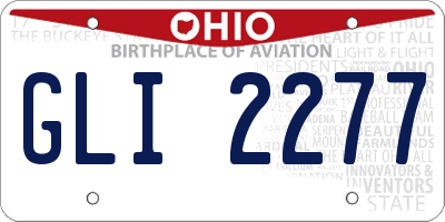 OH license plate GLI2277