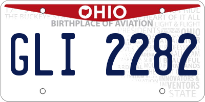 OH license plate GLI2282