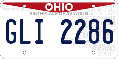 OH license plate GLI2286